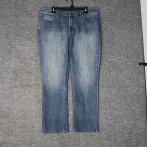 Buffalo David Bitton Jackson-X Straight Stretch Jeans Mens 36x30 Blue Faded